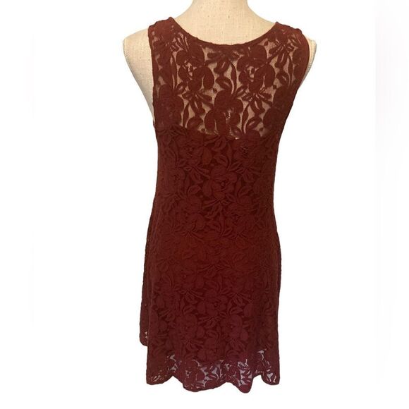 Free People Red lace dress Small - Picture 5 of 7